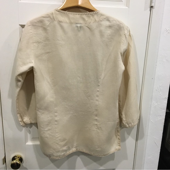 Ralph Lauren green label cream embroidered shirt - Picture 6 of 14